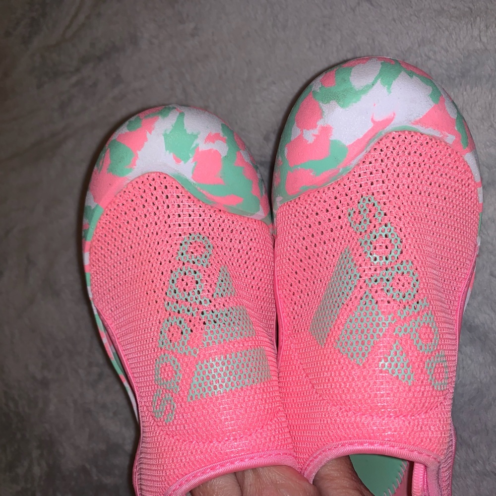 ADIDAS EASY-ON SWIM BEACH SANDALS EVA FOOTBED SIZE 1 STORE DISPLAY MODEL NEW - Picture 10 of 11